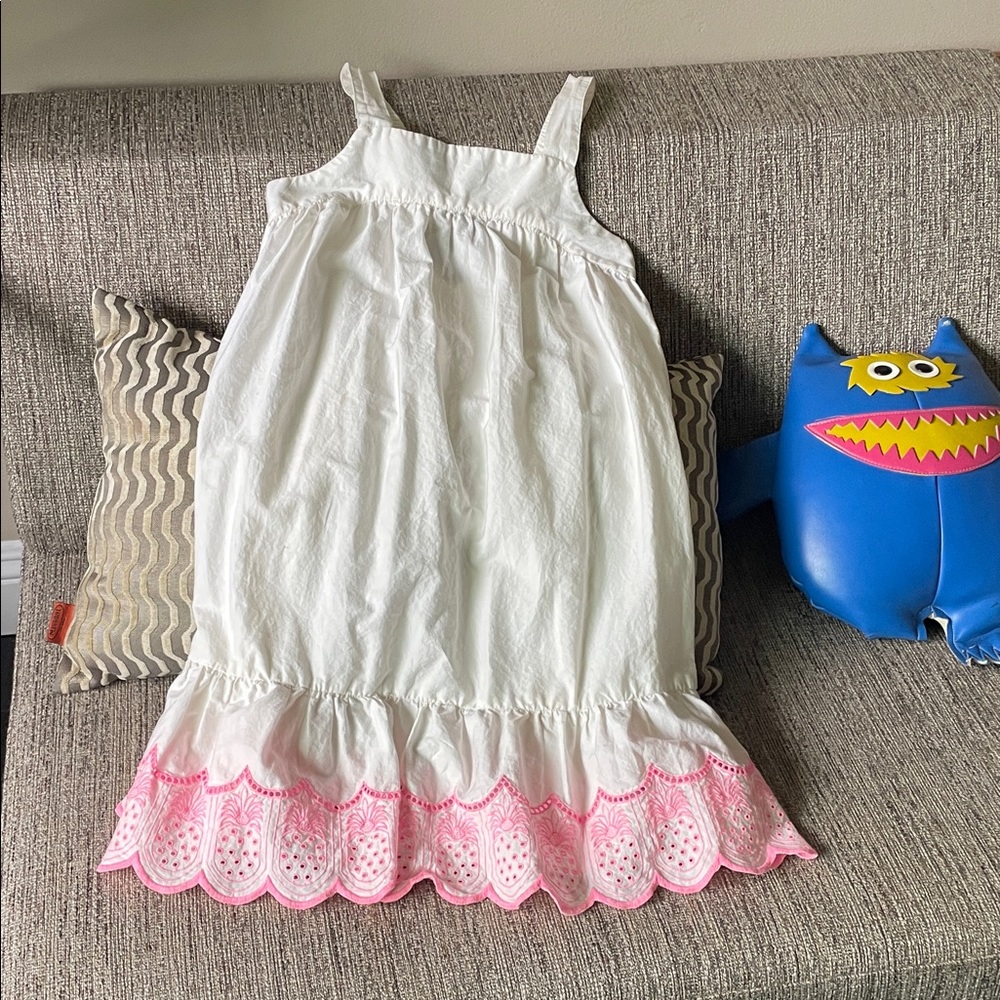 Old Navy White and Pink Kids Casual Dress